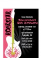Rock Star Guitar Pink - Birthday Party Petite Invitations thumbnail