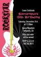 Rock Star Guitar Pink - Birthday Party Invitations thumbnail