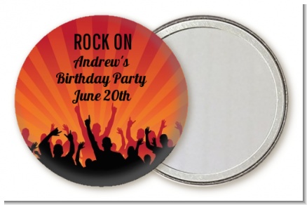 Rock Band | Like A Rock Star Girl - Personalized Birthday Party Pocket Mirror Favors
