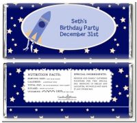 Space Shuttle - Personalized Birthday Party Candy Bar Wrappers