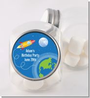 Rocket Ship - Personalized Baby Shower Candy Jar