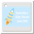 Rocket Ship - Personalized Baby Shower Card Stock Favor Tags thumbnail