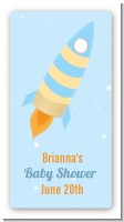 Rocket Ship - Custom Rectangle Baby Shower Sticker/Labels