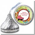 Roller Skating - Hershey Kiss Birthday Party Sticker Labels thumbnail