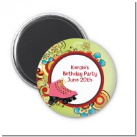 Roller Skating - Personalized Birthday Party Magnet Favors