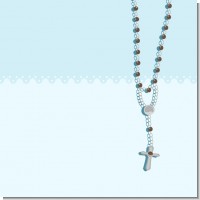 Rosary Beads Blue Baptism Theme