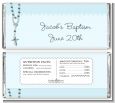 Rosary Beads Blue - Personalized Baptism / Christening Candy Bar Wrappers thumbnail