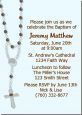 Rosary Beads Blue - Baptism / Christening Invitations thumbnail