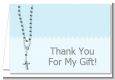 Rosary Beads Blue - Baptism / Christening Thank You Cards thumbnail