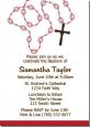 Rosary Beads Maroon - Baptism / Christening Invitations thumbnail
