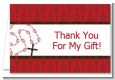 Rosary Beads Maroon - Baptism / Christening Thank You Cards thumbnail