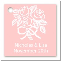 Roses - Personalized Bridal Shower Card Stock Favor Tags