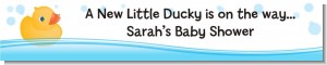 Rubber Ducky - Personalized Baby Shower Banners