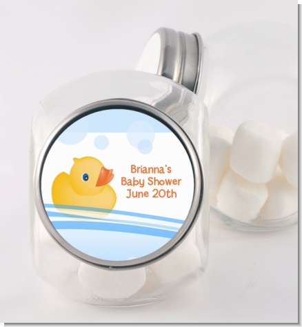 Rubber Ducky - Personalized Baby Shower Candy Jar