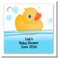Rubber Ducky - Personalized Baby Shower Card Stock Favor Tags thumbnail