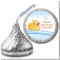 Rubber Ducky - Hershey Kiss Baby Shower Sticker Labels