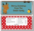 Rudolph the Reindeer - Personalized Christmas Candy Bar Wrappers thumbnail