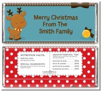 Rudolph the Reindeer - Personalized Christmas Candy Bar Wrappers