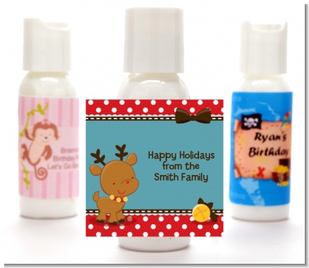 Rudolph the Reindeer - Personalized Christmas Lotion Favors