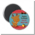 Rudolph the Reindeer - Personalized Christmas Magnet Favors thumbnail