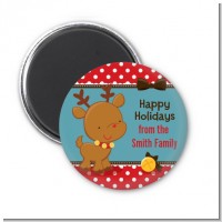 Rudolph the Reindeer - Personalized Christmas Magnet Favors