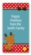Rudolph the Reindeer - Custom Rectangle Christmas Sticker/Labels thumbnail