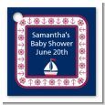 Sailboat Blue - Personalized Baby Shower Card Stock Favor Tags thumbnail