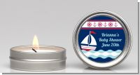 Sailboat Blue - Baby Shower Candle Favors