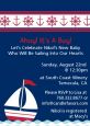 Sailboat Blue - Baby Shower Invitations thumbnail