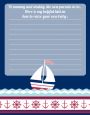 Sailboat Blue - Baby Shower Notes of Advice thumbnail