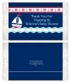 Sailboat Blue - Personalized Popcorn Wrapper Baby Shower Favors thumbnail