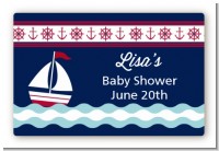 Sailboat Blue - Baby Shower Landscape Sticker/Labels