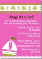 Sailboat Pink - Baby Shower Invitations thumbnail
