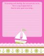 Sailboat Pink - Baby Shower Notes of Advice thumbnail