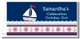 Sailboat Blue - Personalized Baby Shower Place Cards thumbnail