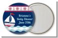 Sailboat Blue - Personalized Baby Shower Pocket Mirror Favors thumbnail