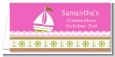 Sailboat Pink - Personalized Baby Shower Place Cards thumbnail