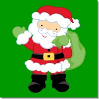 Santa's Green Bag Christmas Theme