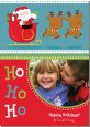 Santa And His Reindeer - Personalized Photo Christmas Cards thumbnail