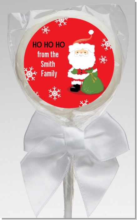 Santa Claus - Personalized Christmas Lollipop Favors