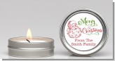 Santa Claus Outline - Christmas Candle Favors