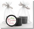 Santa Claus Outline - Christmas Black Candle Tin Favors thumbnail