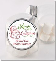 Santa Claus Outline - Personalized Christmas Candy Jar