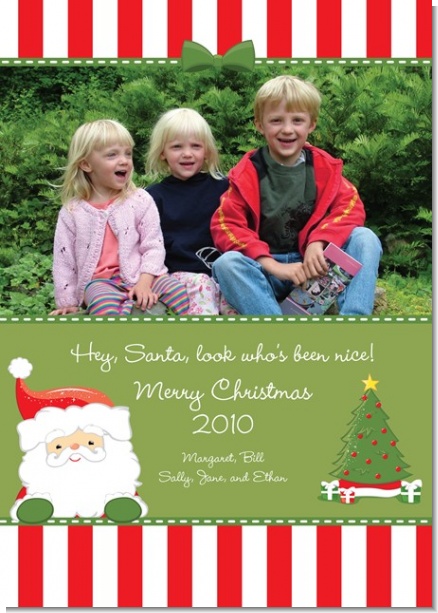 Santa Claus - Personalized Photo Christmas Cards