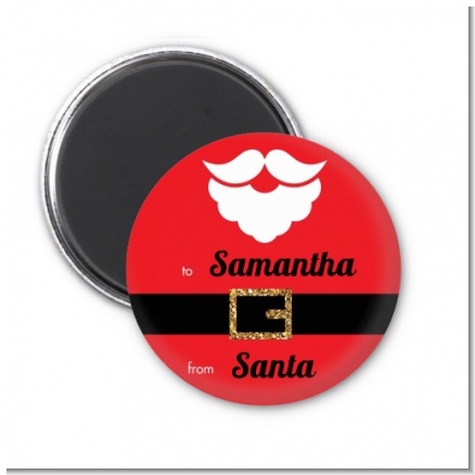 Santa's Belt - Personalized Christmas Magnet Favors