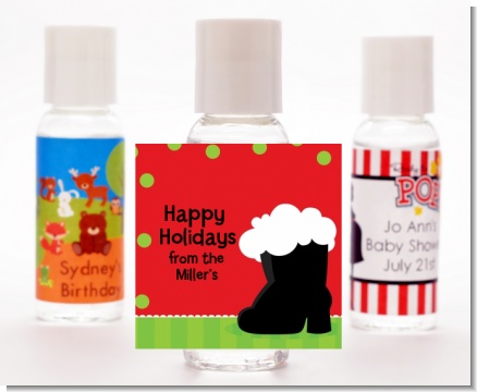 Santa's Boot - Personalized Christmas Hand Sanitizers Favors