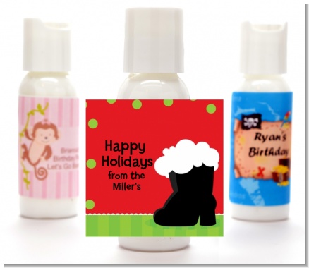 Santa's Boot - Personalized Christmas Lotion Favors