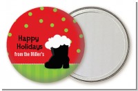 Santa's Boot - Personalized Christmas Pocket Mirror Favors