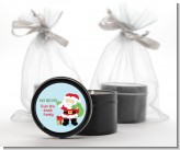 Santa's Green Bag - Christmas Black Candle Tin Favors