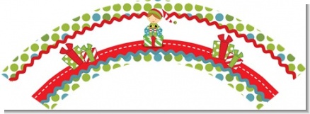 Santa's Little Elf - Christmas Cupcake Wrappers
